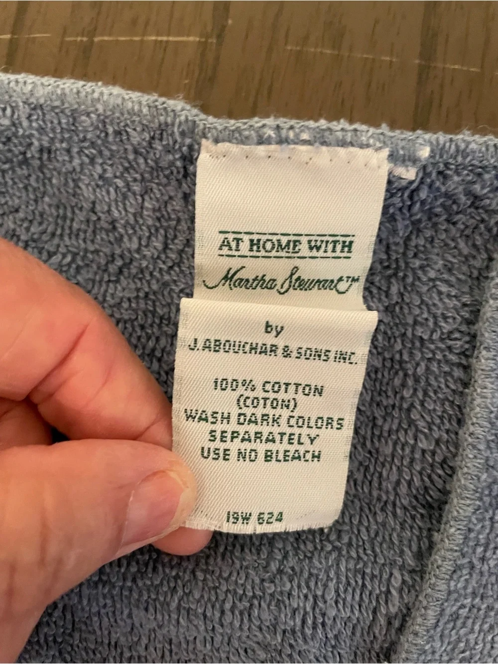 Martha Stewart Light Blue Decorative Lace-Trim Bath Towel Set